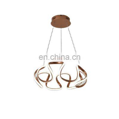 Tonghua 2021 New Luxurious Aluminum 41W White Light Living Bed Dining Room Decor Pendant Lamp Modern LED Hanging Lamp