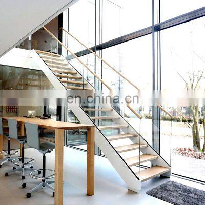 modern new white stringer glass railing designs stainless steel staircase interior wood stairs