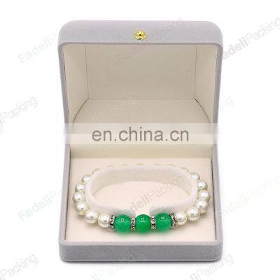 Fadeli Wholesale Custom Jewelry Boxes  Bracelet Bangle Velvet Jewelry Gift Packaging Box