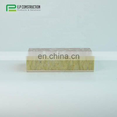 E.P New Building Material Waterproof Fireproof Fire Rated Roof Boards Insulation Decorative Rock Wool Sandwich Panels photo-2