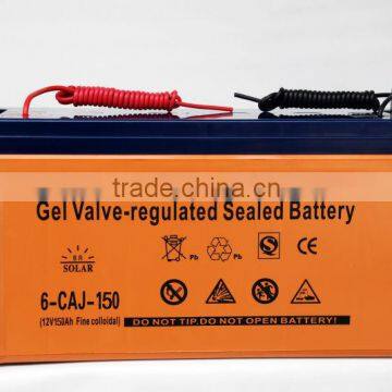 Maintenance Free Deep Cycle 150A 12V Gelled Solar Battery