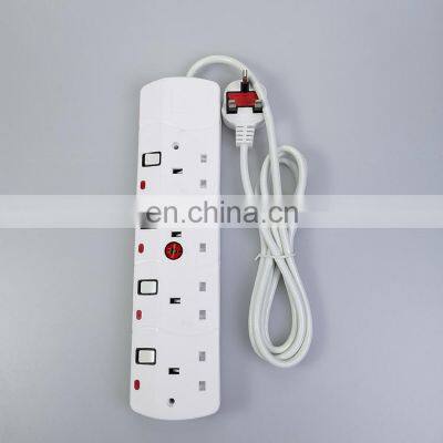 Hot sell Cheap Price electrical products UK standard Independent switch white Extension socket