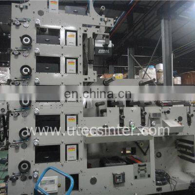 UTR320-6 Colorful BOPP PE PP Paper Adhesive Label Flexography Printing Machine, HDPE HDPP Poly Bag Sticker Press Printer photo-4