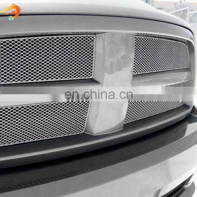 Powder coated or chromed expanded metal grill for car grilles