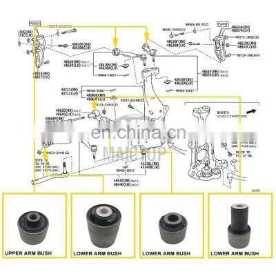 Hot Selling Suspension Lower Control Arm Bushing for Lexus LS460 photo-5