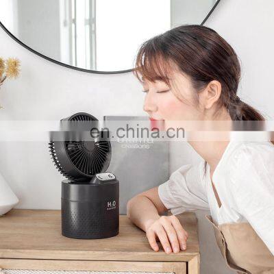 2 In 1 Mini Humidifier Fan Nano Mist Rechargeable Ultrasonic Spray Air Cooling Fan Home Portable USB Air Humidifier For Bedroom photo-4