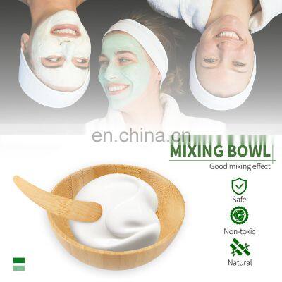 Small Eco Bamboo Cosmetic Spoon Mixing Bowl Bamboo Children's Bowl photo-3