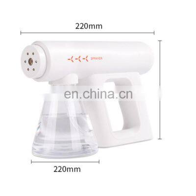 Wireless Sprayer Disinfection Blue Light Atomizer Nano Spray Gun photo-2