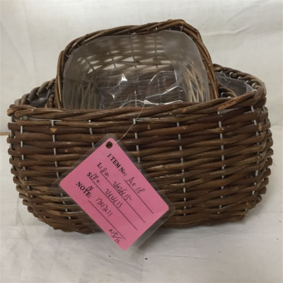 Wholesale Free Samples Supermarket Display Wicker Basket