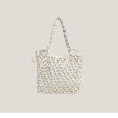 Women's Woven Bag Hollow Package Casual Beach Bag photo-3