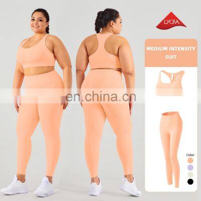 LOLOLULU Athletic Sports Slim Fit Gym Women Set 2 Piece Plus Size Yoga Suit