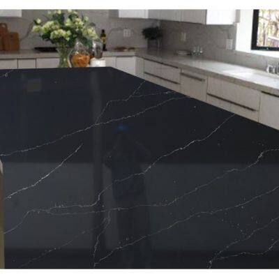 Code：6693，Calacatta Artificial Stone Quartz Slab Kitchen Countertops photo-3