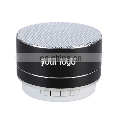 Outdoor Subwoofer Mini Portable Wireless Speaker With Led Flashing Metal Bass Colorful BT Speaker For Mobile Phone