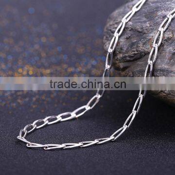 2015 Funky Chains Rhodium Plated Brass Chain Beautiful Ellipse Necklace photo-2