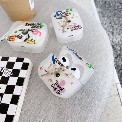 2024 Korean Fashion Women Soft TPU Dog Shockproof Wireless Earphone Case for Airpods 1 2 3 Pro Cover photo-3