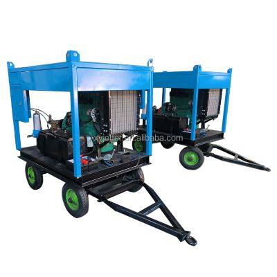 Diesel High Pressure Cleaning Machine 500bar Steel Plate Paint Removal Shipyard Rust Removal Cold Water Jetting Machine