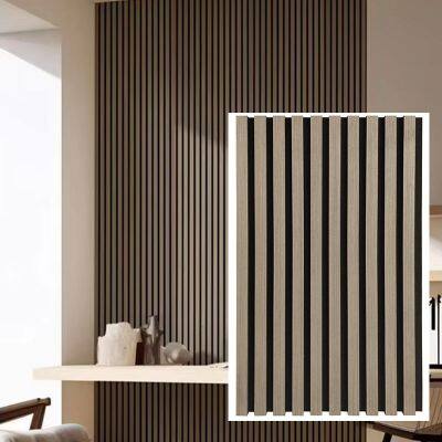 Sound Proof Akupanel Acoustic Wooden Acoustic Slat Wall Panel Wood Wall Panels Akustik Panel photo-4