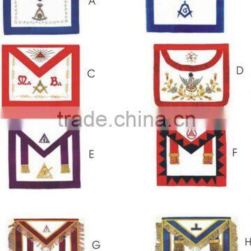 Embroidred Hand Machine Made Bullion Patches Logo Regalia Club School Fashion Rank Badges Masonic Apron