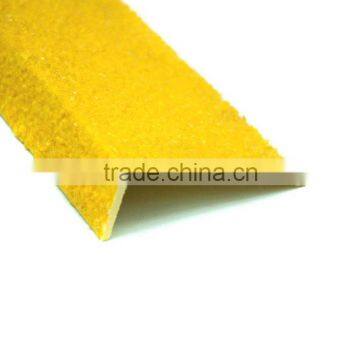 solid grit finish yellow fiberglass stair treads