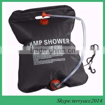 Outdoor Camping Solar Energy Heated Camp Shower Pipe Bag Portable 20L/5 gallon