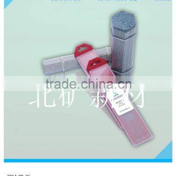 Beijing Brand Name high quality cerium tungsten weld electrode with grey tip & 10piecs/pack