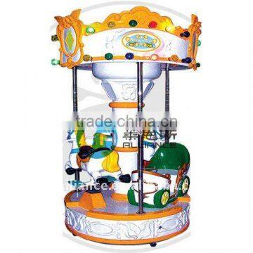 mini carrousel for 3 kids mechanical ride