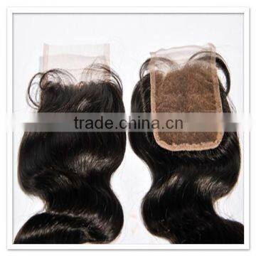 Qingdao Hair Virgin Color Natural Root Super Skin Brazilian Human Hair Silk Base Closure photo-4