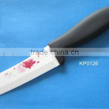 ceramic knife the ceramic blade with firing decoration elegant and popular ceramic chef cutlery