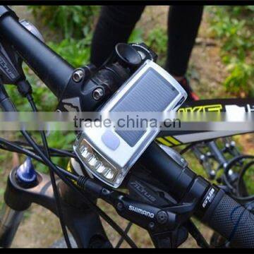 Hot Sale Solar Energy Rechargeable Bike Light Solar Bicycle Head Light