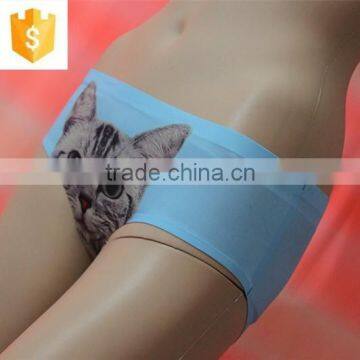 Lady's New Design Seamless Panty in Print Logo and Picture photo-3