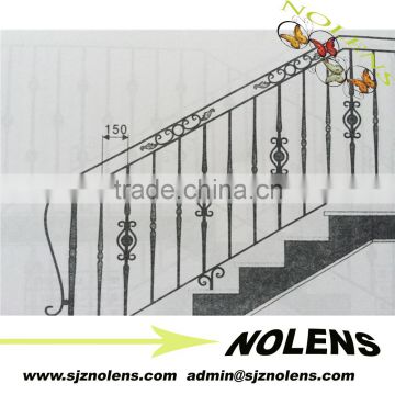 Wrought iron balcony railingl/Iron staircase designs/outdoor wrought iron railings from China Suppliers