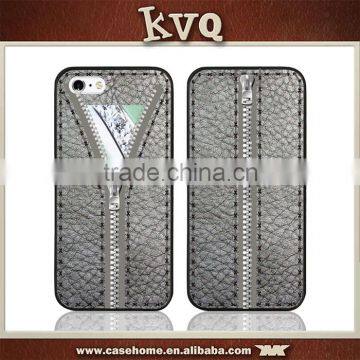 Unique Design for ViVo Y51 Back Cover Leather Case with Zipper Card Slot