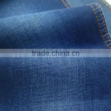 Natural Soft Cotton Spandex Cotton Polyester Blended Denim Fabric photo-4