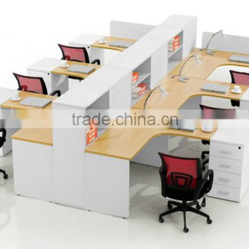 hot sale frameless glass office partition system, modern office workstation( SZ-WS158)