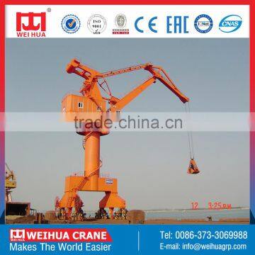 Henan Weihua Double Linked Jib Portal Crane with Grab