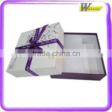Customized Luxury Colorful Printed Packaging Paper Gift Box with tie