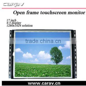 Frameless lcd monitor 17" USB open frame monitors touch screen with VGA/DVI/HDMI ports,resolution 1280x1024,4:3 ---OF1700