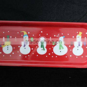 13.8 inch long square melamine tray