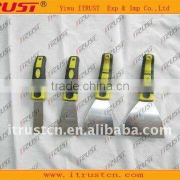 Scraper with double color plastic handle(mirror polished)