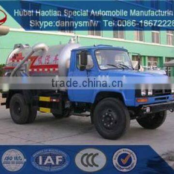 new vacuum suction truck for sale hubei haotian new design Fecal suction truck sewage suction truck