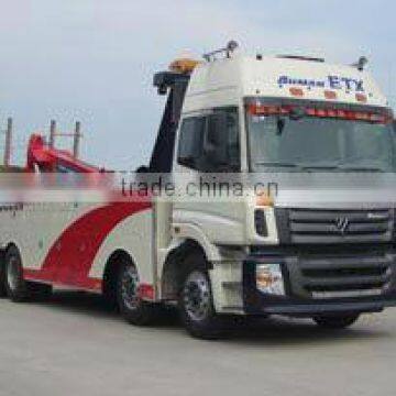 Foton 8*4 platform road wrecker truck