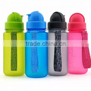 400ml Kids Bpa Free Plastic Water Bottle With Straw photo-3