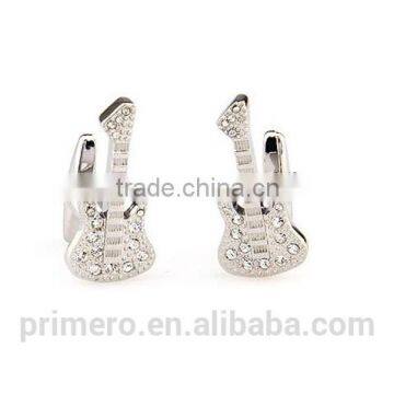 PRIMERO 2015 Jewelry Acoustic Guitar Cufflinks Crystal Guitar Cufflinks Sports Cufflinks Fashion Clothing Luxury Gift Cufflinks photo-4
