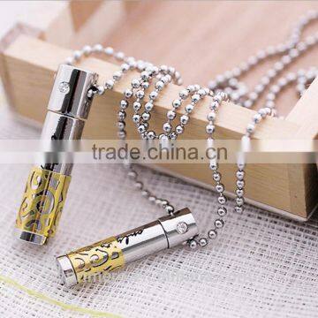 Stainless Steel Summer Essential Oil Diffuser Perfume Bottle Pendant Necklace photo-4