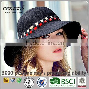 Lady Floppy Wide Brim Wool Felt Hat Wholesale Women Hat For Sale