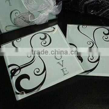 Wedding Favors Glass Coaster