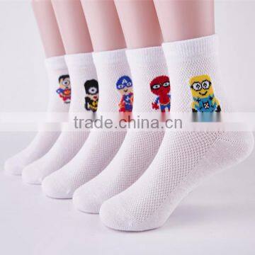 Cartoon boy white socks that light up