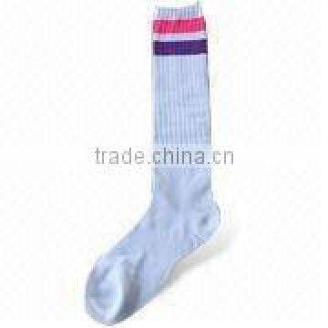 White Stripe Professional Football Socks