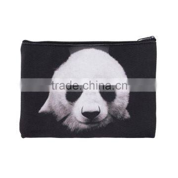 hot sale women bag polyester black panda ladies clutch bag wholesale