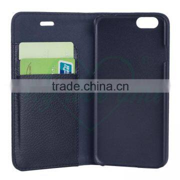 Book Style PU Leather 2 Card Slots Cell Phone Case for IPhone 6S
